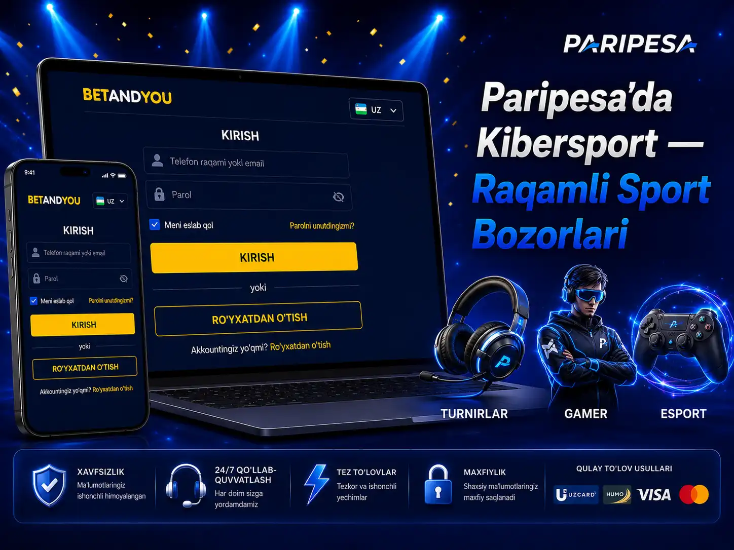 Paripesa'da Kibersport — Raqamli Sport Bozorlari